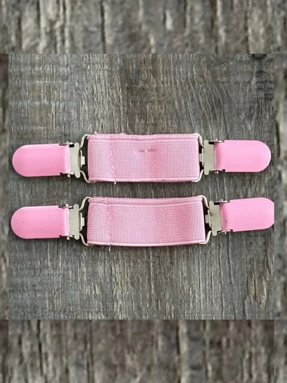 💞 New Pink Elastic Baby Mitten & Sock Clips